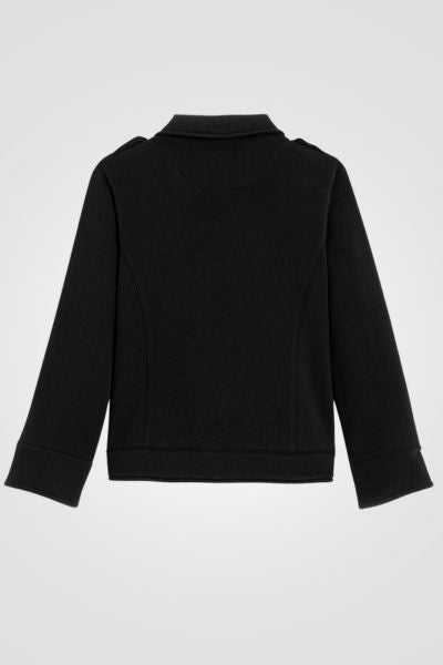 OKAIDI - ג'קט ילדות עם רוכסן אלכסוני בשחור - MASHBIR//365