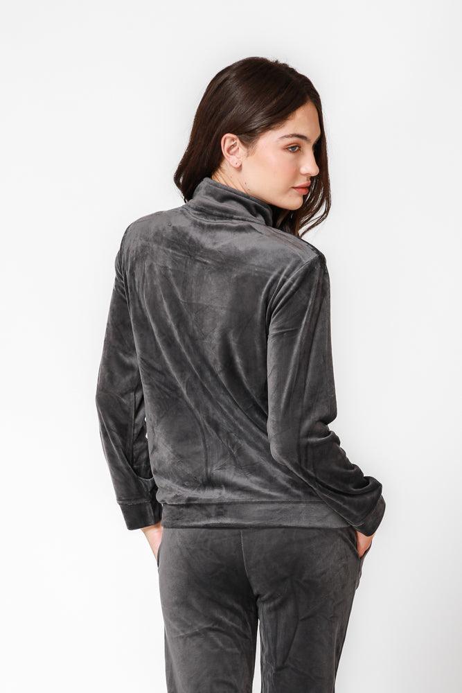 KENNETH COLE - ג'קט קטיפתי אפור כהה - MASHBIR//365