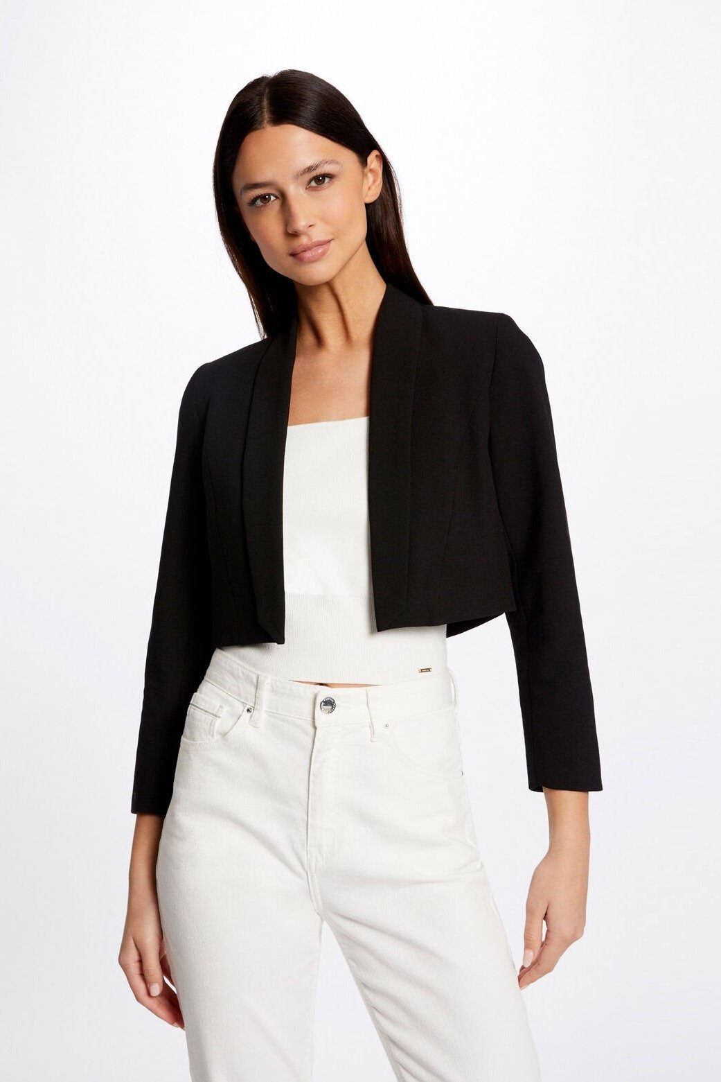 MORGAN - ג'קט קצר בצבע שחור - MASHBIR//365