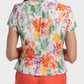 PUNT ROMA - ג'קט קצר פרחוני בצבע כתום - MASHBIR//365 - 2