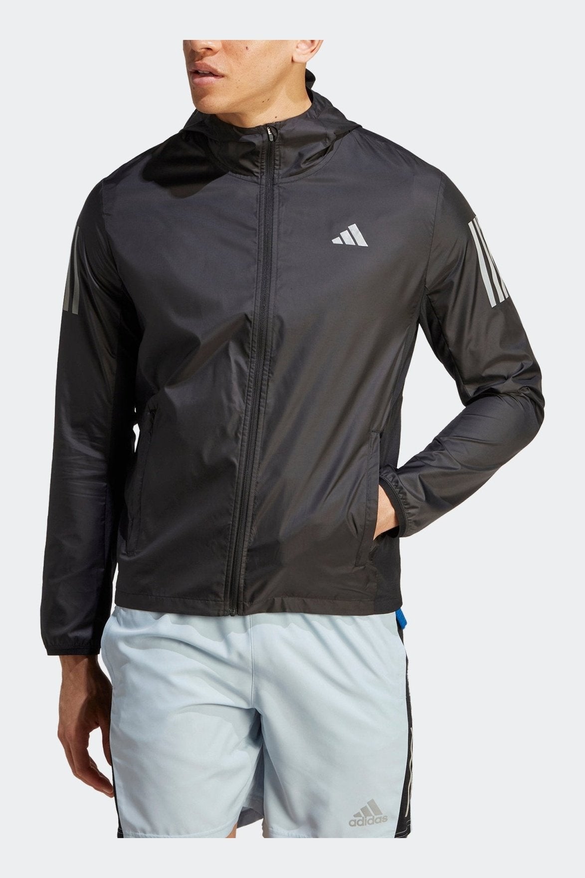 ADIDAS - ג'קט לגברים OWN THE RIUN בצבע שחור - MASHBIR//365