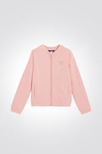 OKAIDI - ג'קט ליב הדפס נקודות בצבע ורוד לילדות - MASHBIR//365