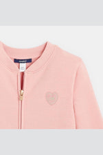 OKAIDI - ג'קט ליב הדפס נקודות בצבע ורוד לילדות - MASHBIR//365