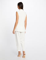 MORGAN - ג'קט ללא שרוולים בצבע לבן - MASHBIR//365