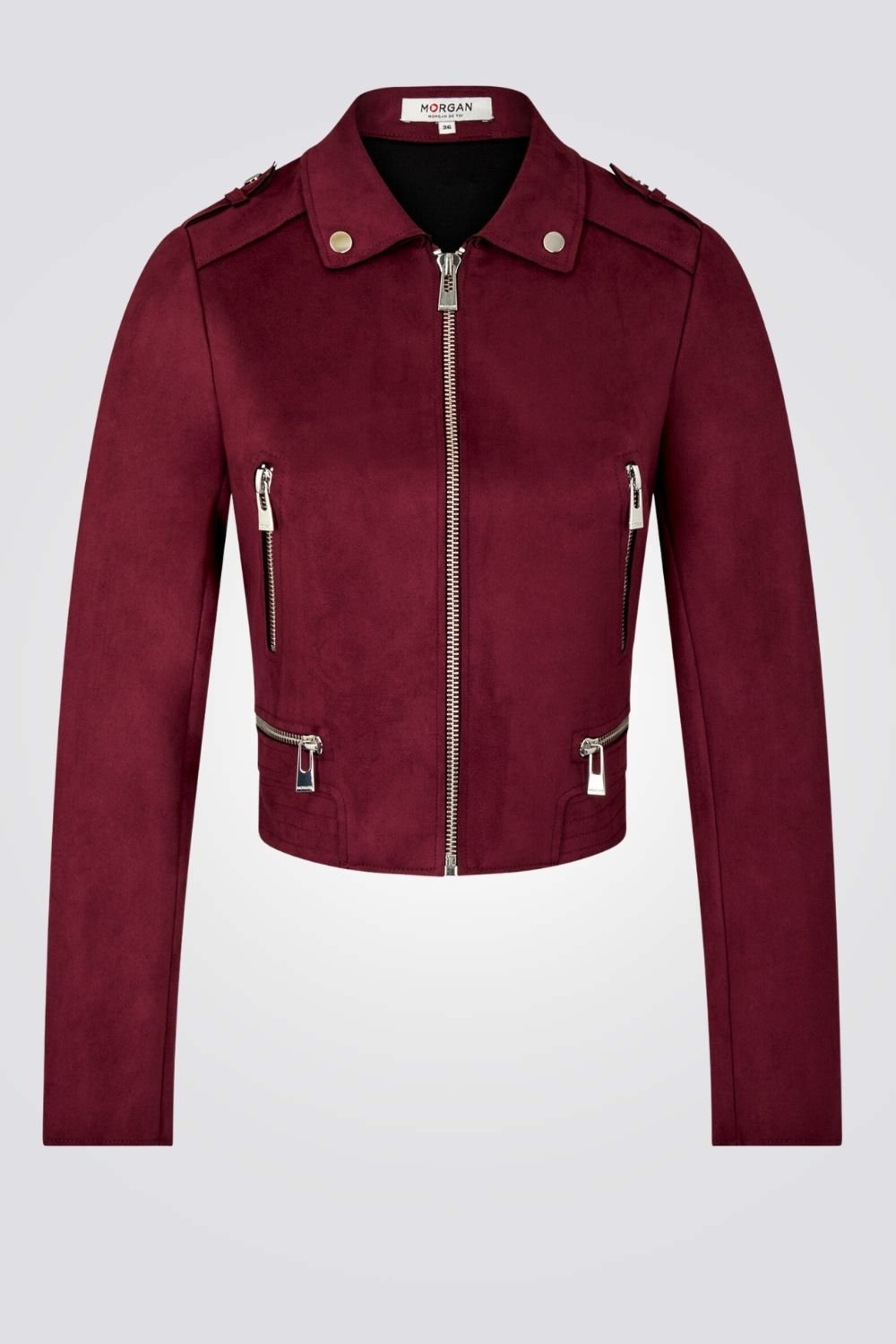 MORGAN - ג'קט לנשים בצבע אדום יין - MASHBIR//365