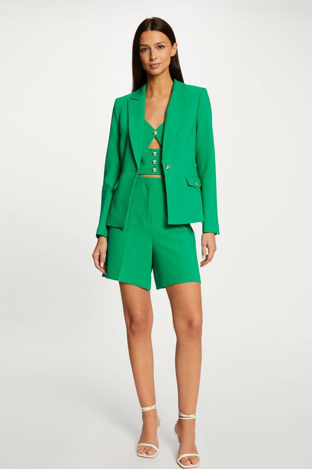 MORGAN - ג'קט לנשים בצבע ירוק - MASHBIR//365