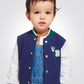 OBAIBI - ג'קט מעיל תינוקות בסגנון קולג' כחול עם שרוול לבן - MASHBIR//365 - 2