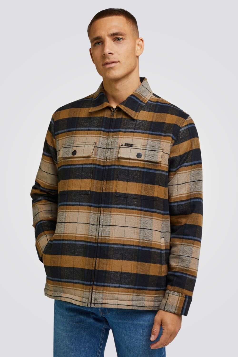 LEE - ג'קט משובץ לגבר - MASHBIR//365