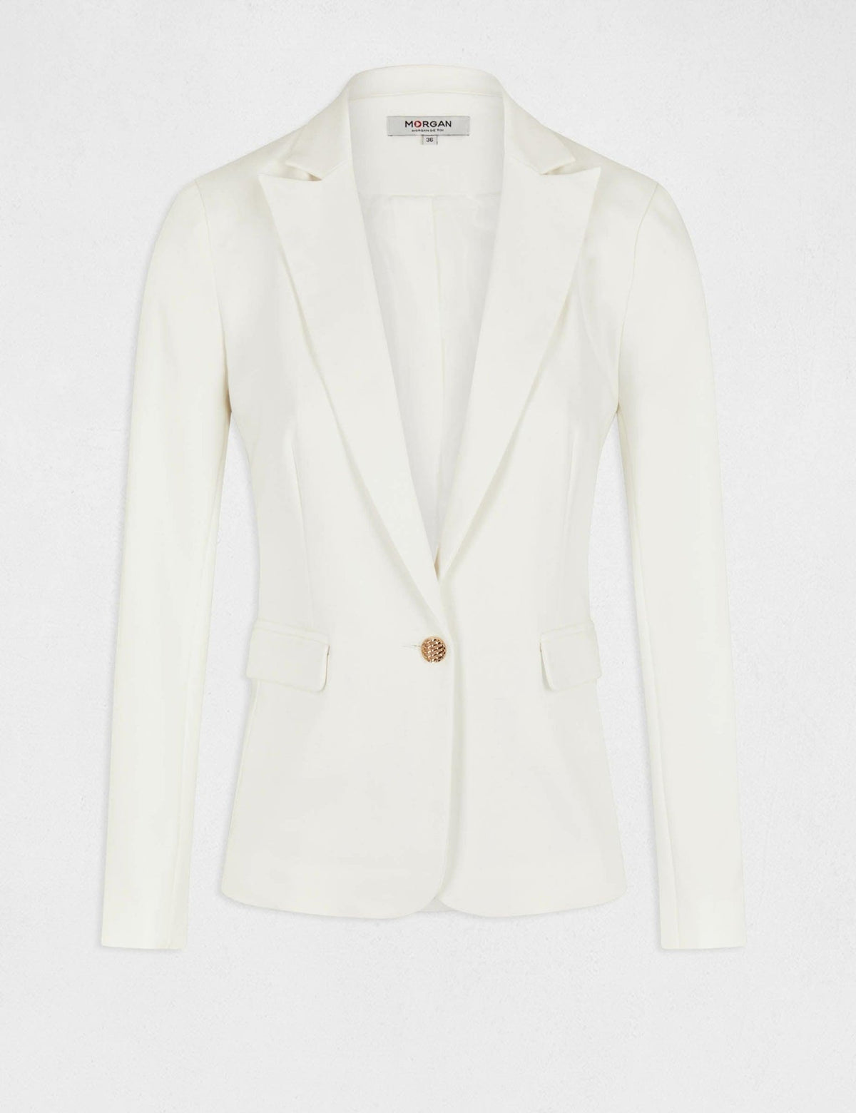 MORGAN - ג'קט מחוייט בצבע לבן - MASHBIR//365
