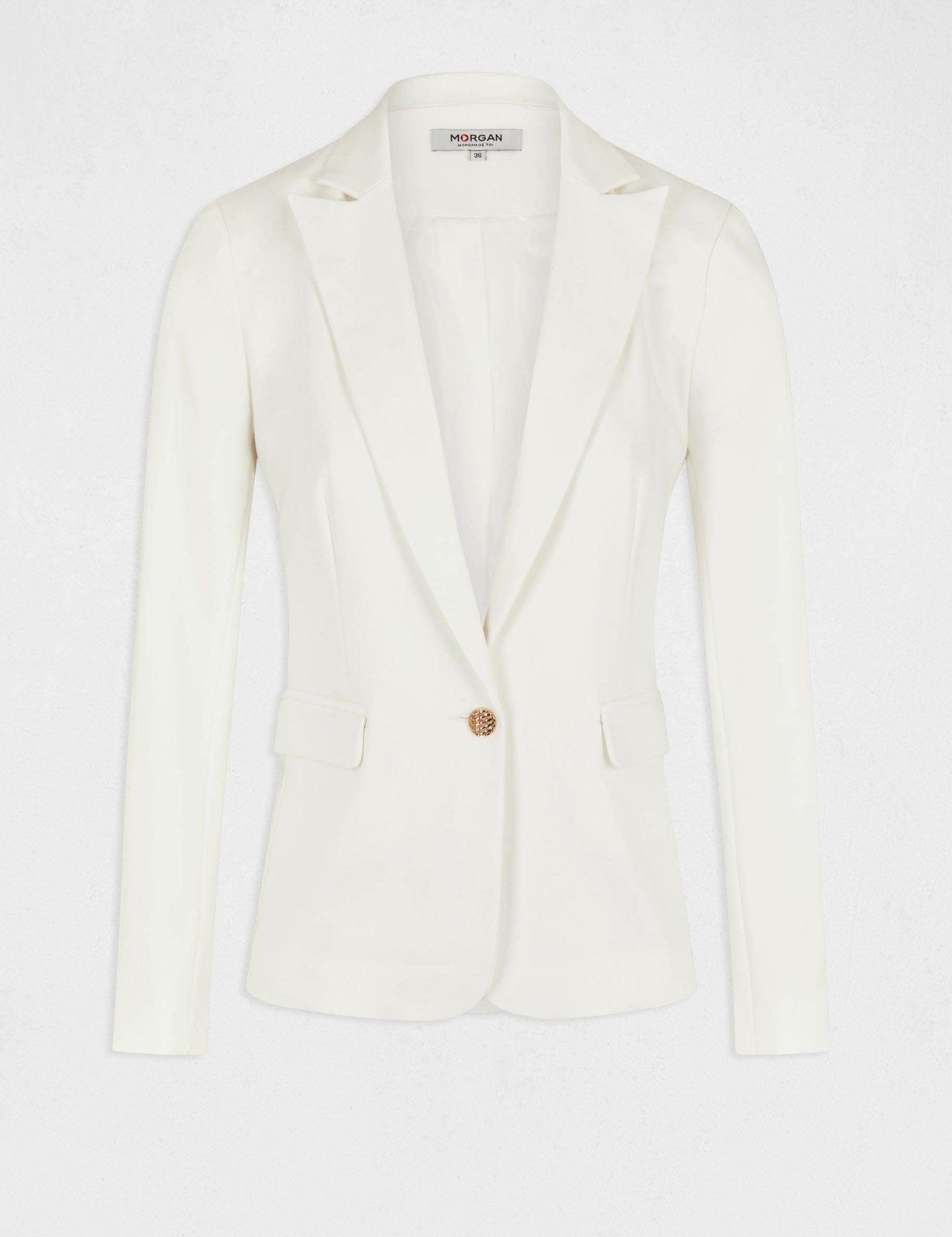 MORGAN - ג'קט מחוייט בצבע לבן - MASHBIR//365