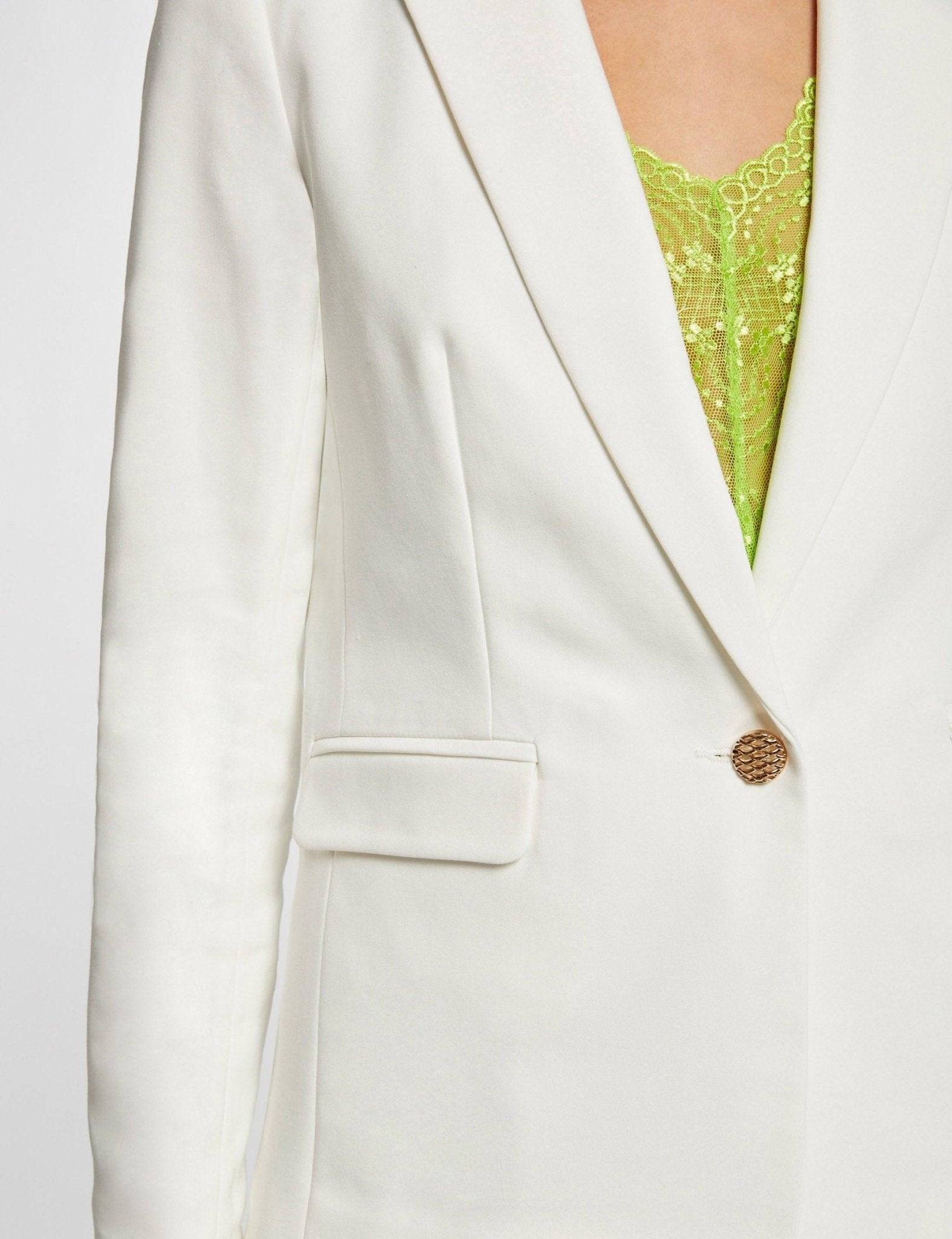 MORGAN - ג'קט מחוייט בצבע לבן - MASHBIR//365