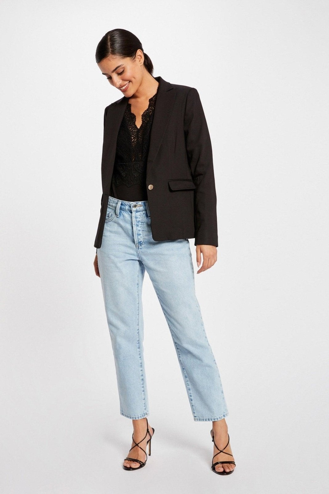 MORGAN - ג'קט מחוייט בצבע שחור - MASHBIR//365