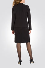 PUNT ROMA - ג'קט נשים צווארון עגול עם רוכסן בשחור - MASHBIR//365