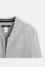 OKAIDI - ג'קט סריג TEDDY אפור בהיר לילדים - MASHBIR//365