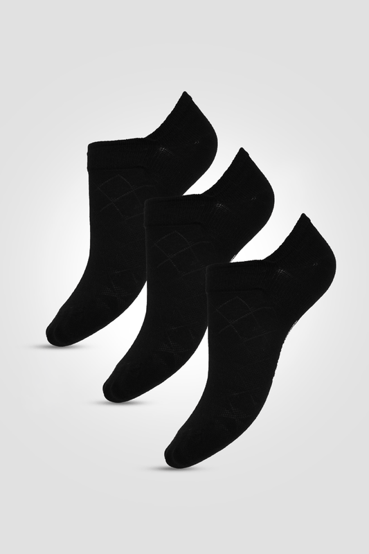 KENNETH COLE - גרבי סניקרס חלקות לנשים בצבע שחור ולבן - MASHBIR//365