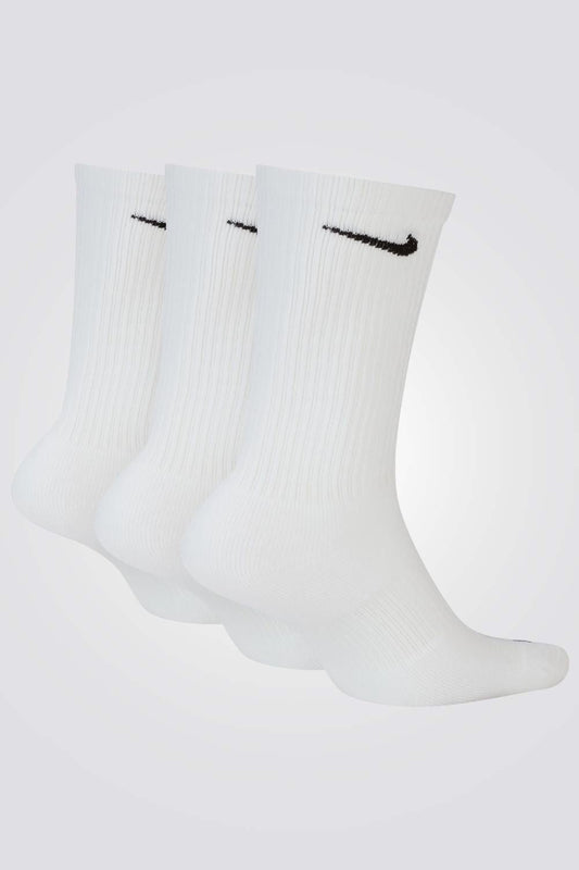 NIKE - גרביים לגברים Everyday Plus Cushioned בצבע לבן - MASHBIR//365