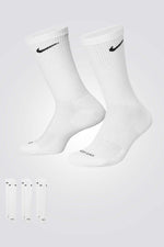 NIKE - גרביים לגברים Everyday Plus Cushioned בצבע לבן - MASHBIR//365