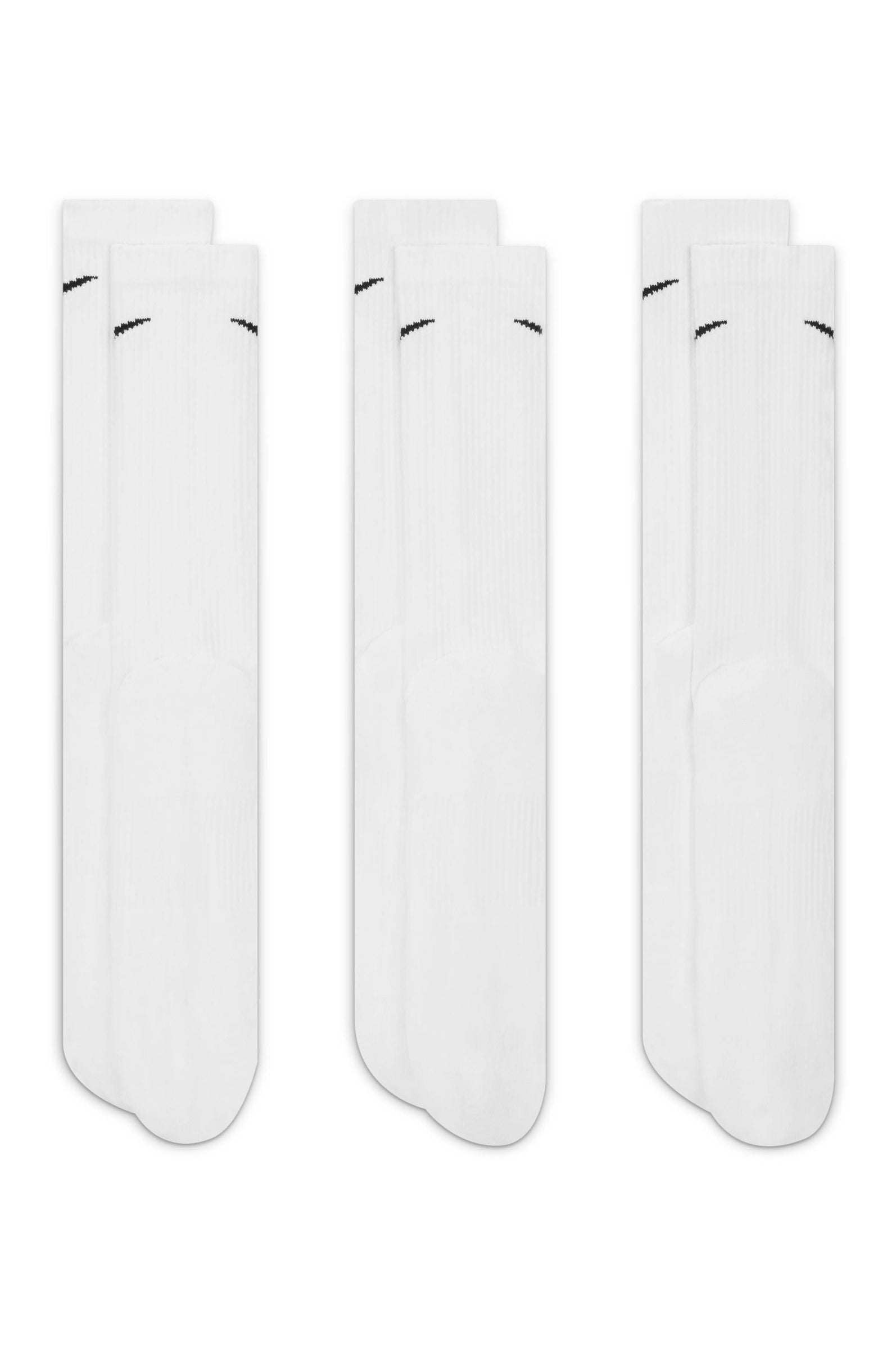 NIKE - גרביים לגברים Everyday Plus Cushioned בצבע לבן - MASHBIR//365