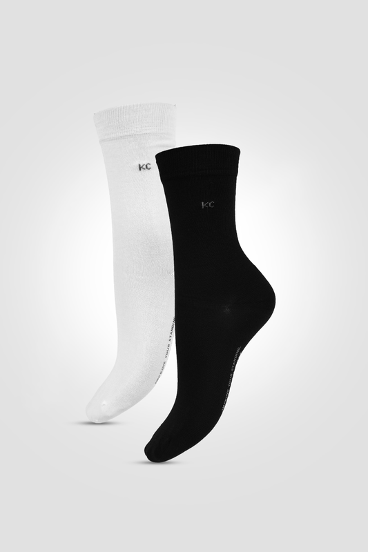 KENNETH COLE - גרביים לנשים דגם מודאל בצבע שחור ולבן - MASHBIR//365