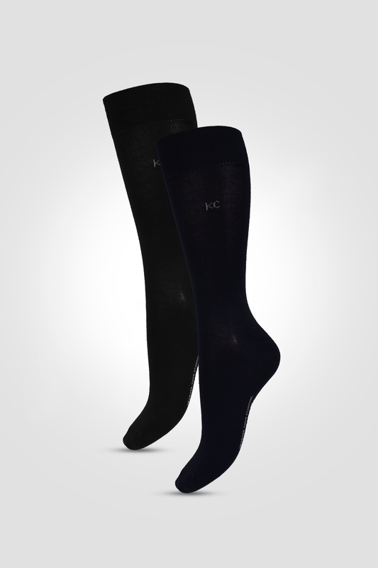 KENNETH COLE - גרביים מרסרייזד לגברים בצבע שחור ונייבי - MASHBIR//365