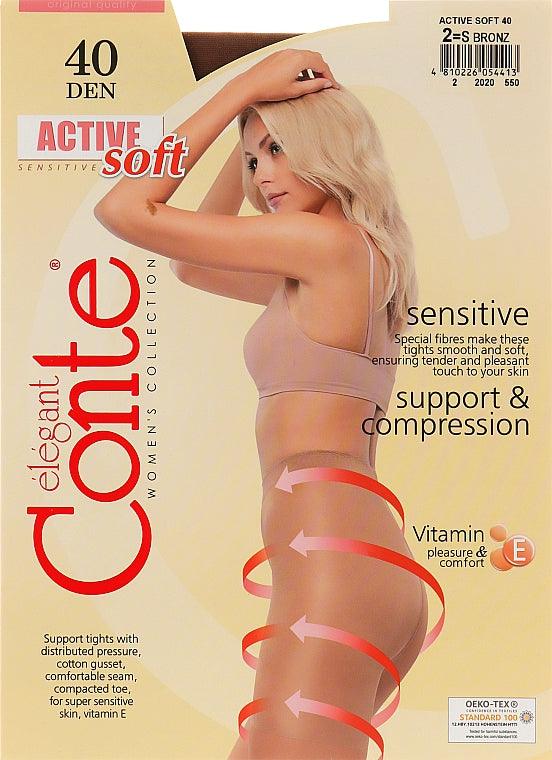 Conte - גרביון מחטב ACTIVE SOFT 40 דנייר - שחור - MASHBIR//365