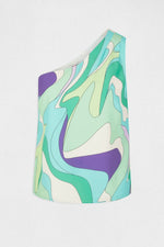 MORGAN - גופיה א- סימטרית בשילוב צבעים - MASHBIR//365