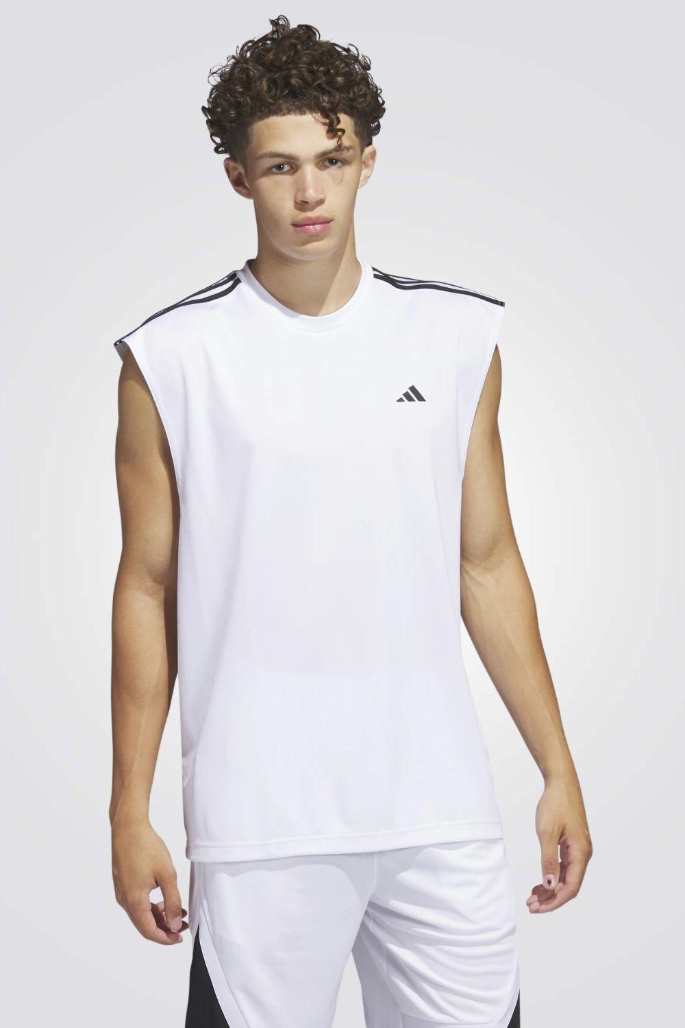 ADIDAS - גופיה לגבר ALL WORLD TANK בצבע לבן - MASHBIR//365