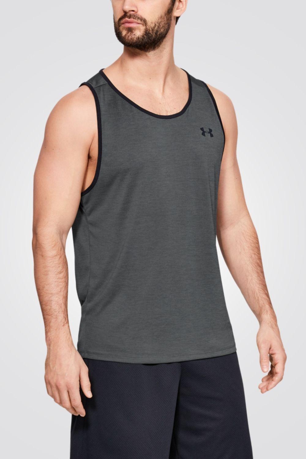 UNDER ARMOUR - גופייה בייסיק אפורה - MASHBIR//365