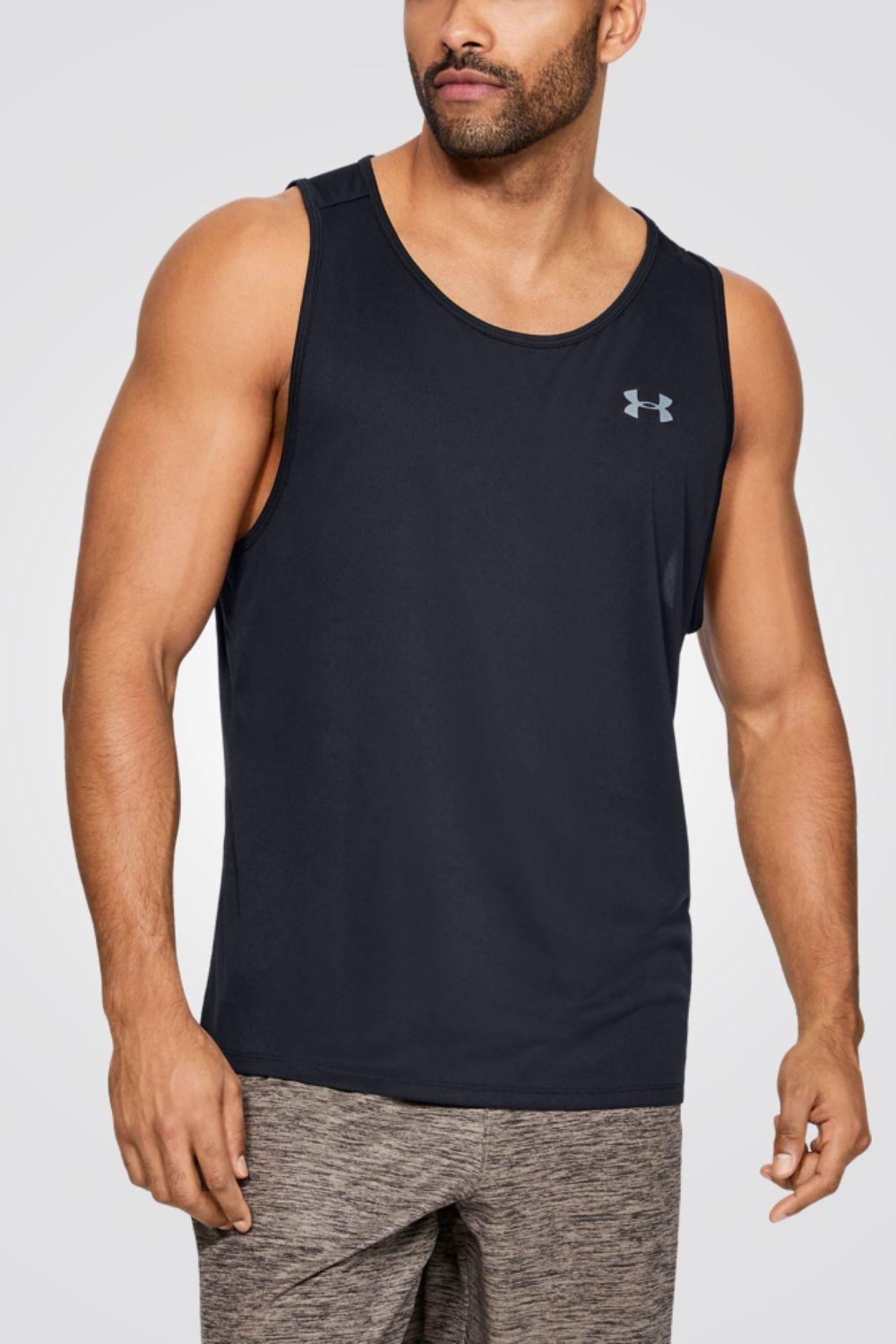 UNDER ARMOUR - גופייה בייסיק שחורה - MASHBIR//365