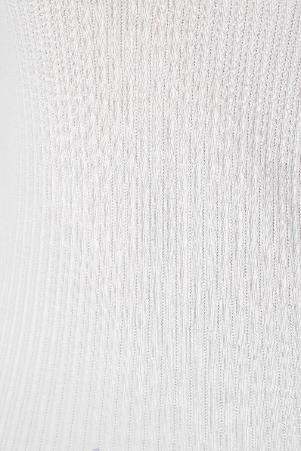 KENNETH COLE - גופייה בשילוב תחרה קרם - MASHBIR//365