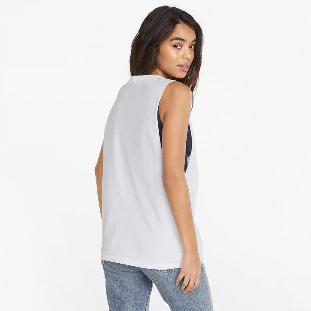 PUMA - גופייה ESS+ Metallic Cut Of בצבע לבן - MASHBIR//365