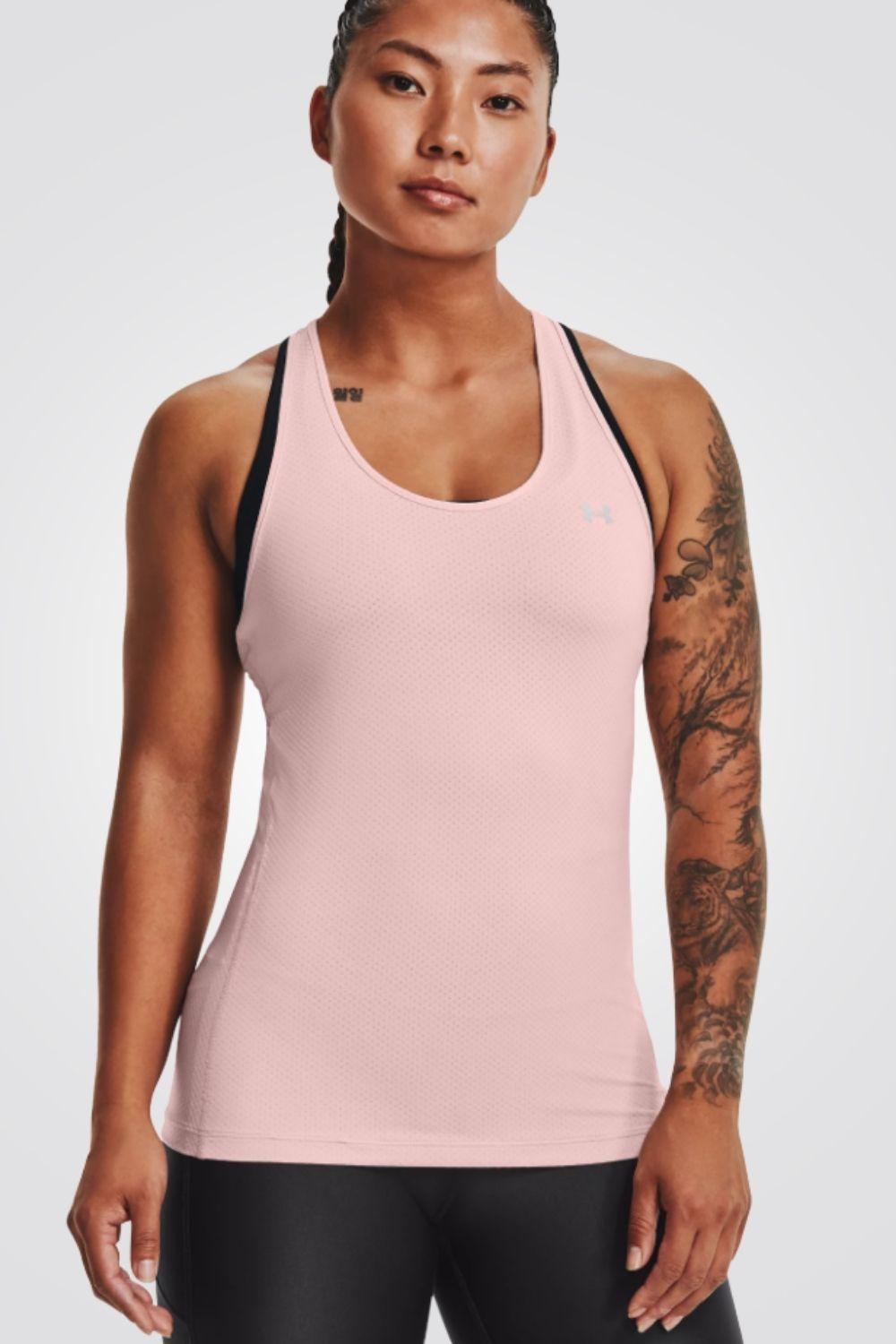 UNDER ARMOUR - גופייה HG Armour Racer Tank בצבע ורוד - MASHBIR//365