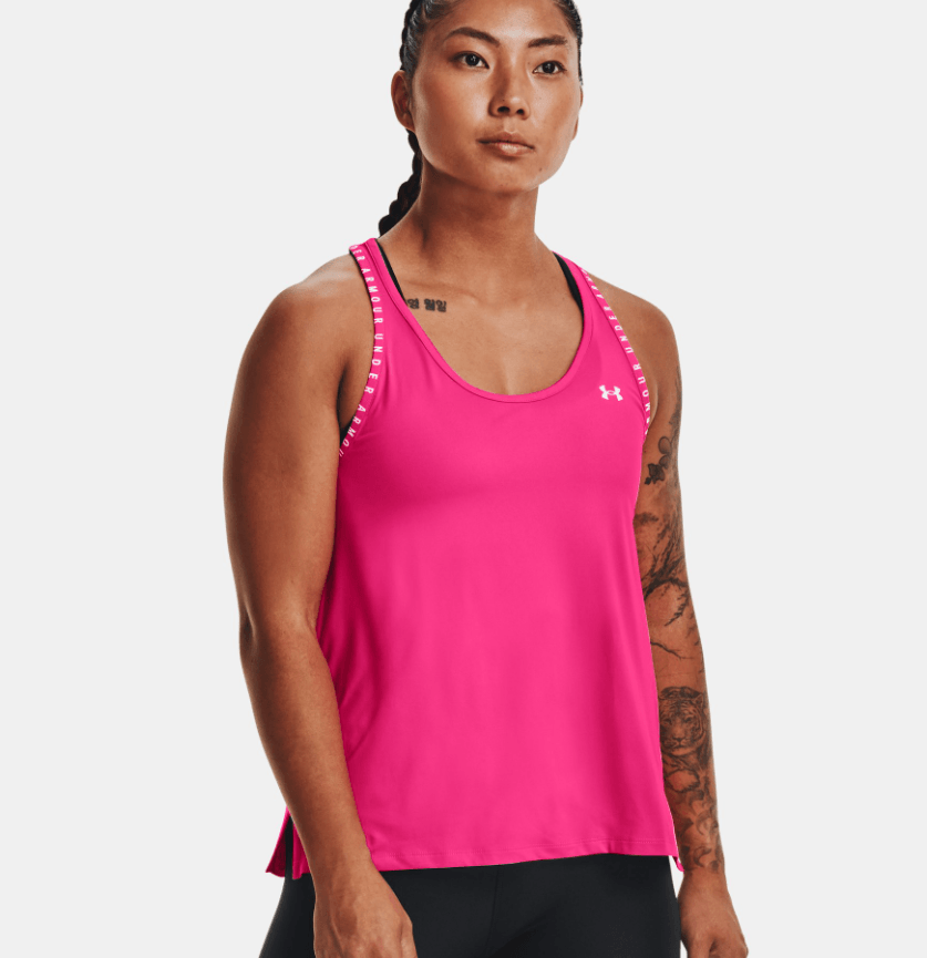 UNDER ARMOUR - גופייה Knockout Tank בצבע ורוד - MASHBIR//365