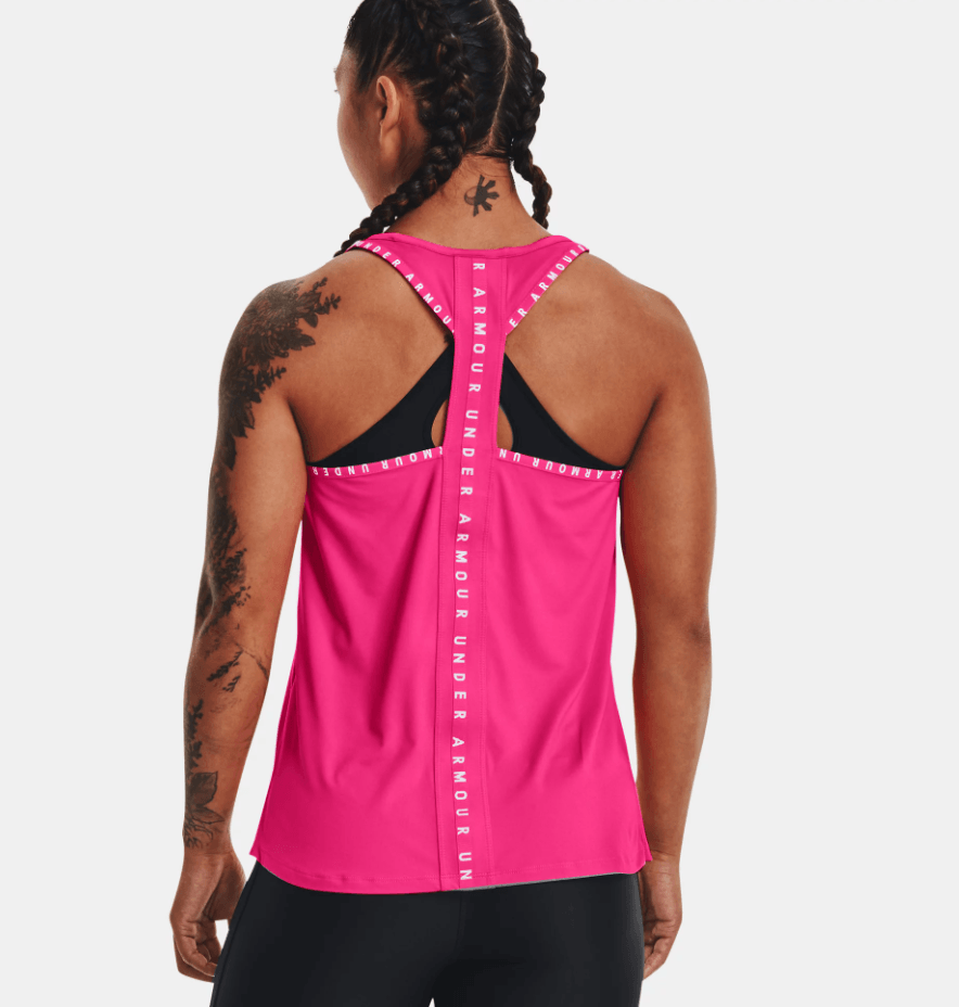 UNDER ARMOUR - גופייה Knockout Tank בצבע ורוד - MASHBIR//365