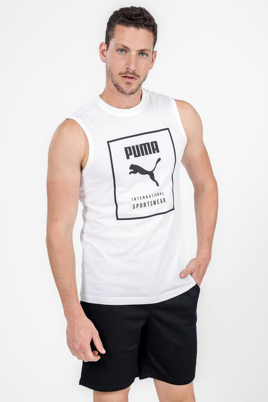 PUMA - גופייה לגבר International בצבע לבן - MASHBIR//365