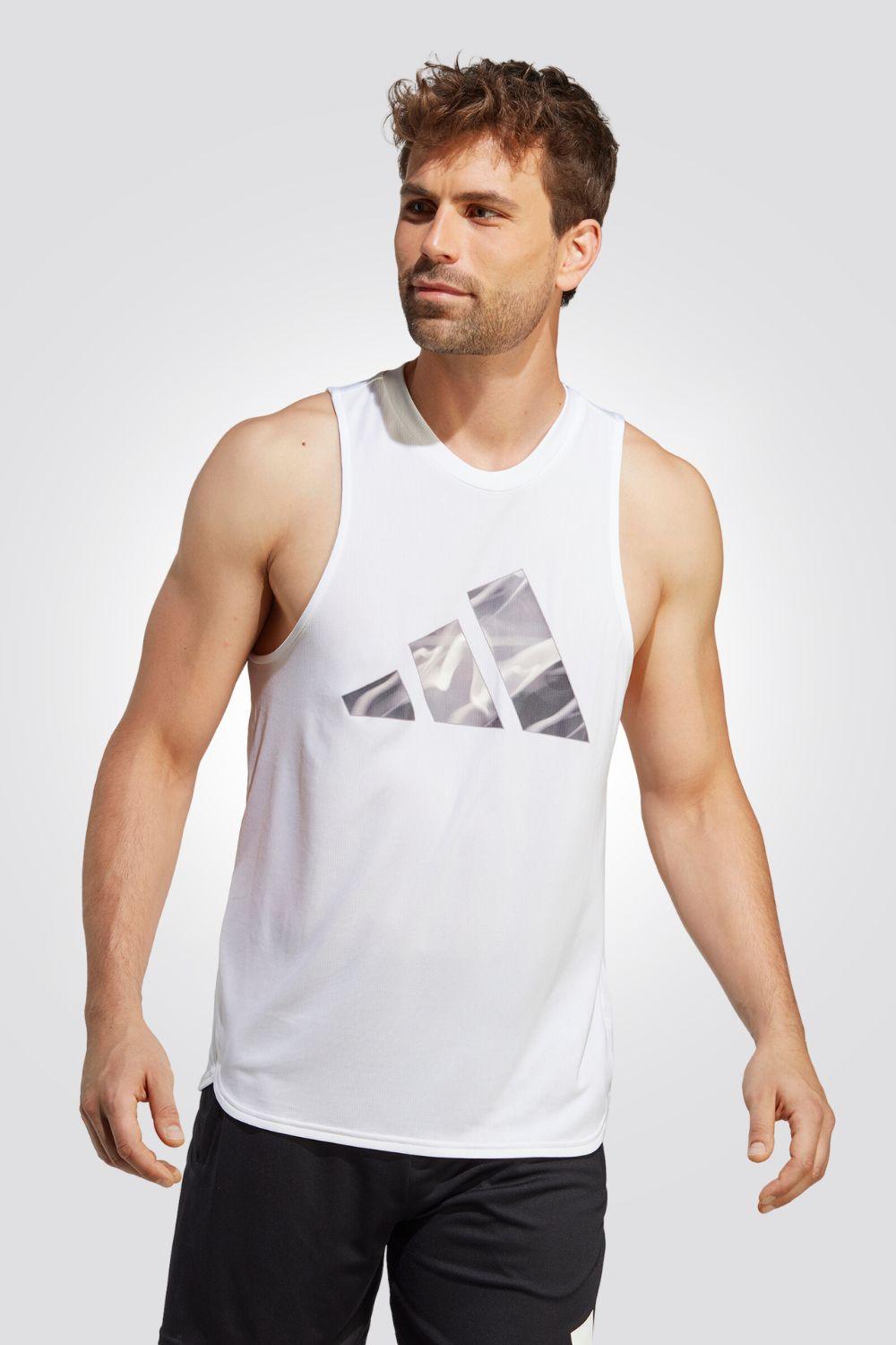 ADIDAS - גופייה לגבר MOVEMENT HIIT בצבע לבן - MASHBIR//365