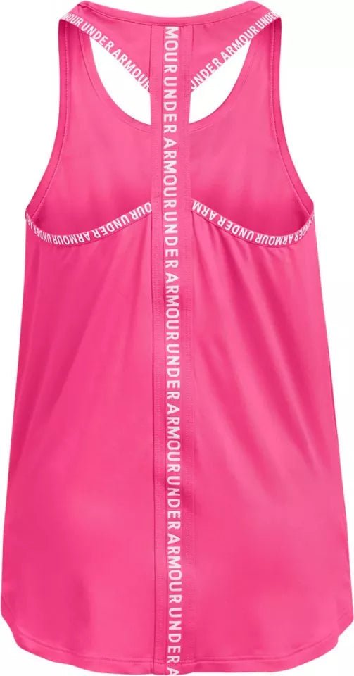 UNDER ARMOUR - גופייה לילדות SS22 UA Knockout Tank בצבע ורוד - MASHBIR//365