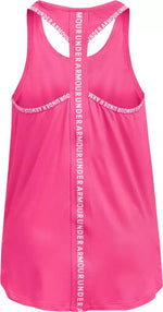 UNDER ARMOUR - גופייה לילדות SS22 UA Knockout Tank בצבע ורוד - MASHBIR//365