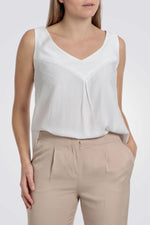 PUNT ROMA - גופייה לנשים בצבע לבן - MASHBIR//365