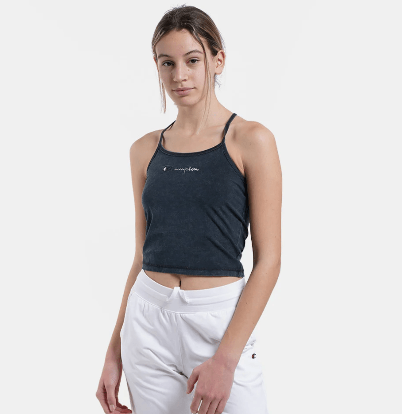 CHAMPION - גופייה לנשים TANK TOP בצבע אפור כהה - MASHBIR//365