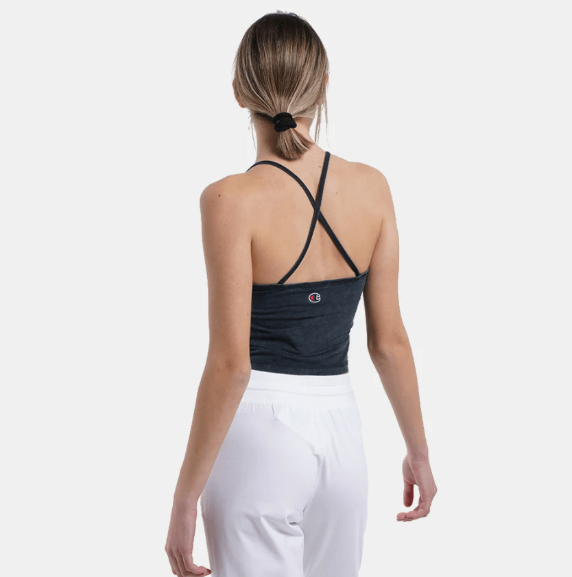 CHAMPION - גופייה לנשים TANK TOP בצבע אפור כהה - MASHBIR//365