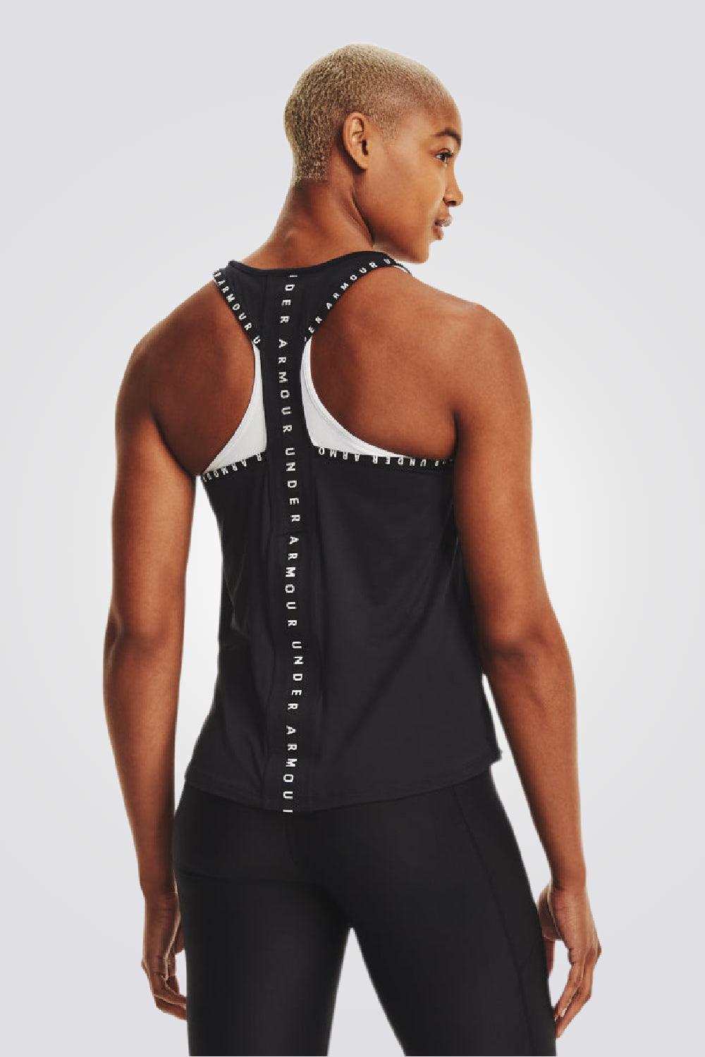 UNDER ARMOUR - גופיית אימון Knockout שחורה - MASHBIR//365