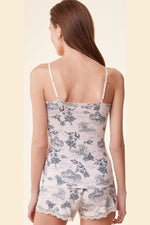 ETAM - גופיית פיג'מה ALMAN הדפס כחול - MASHBIR//365