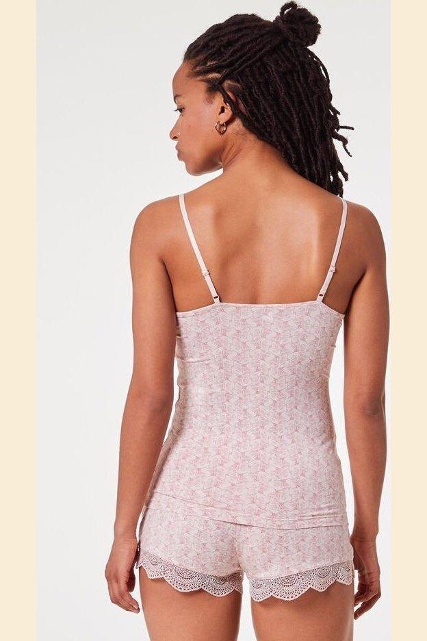 ETAM - גופיית פיג'מה ANOUK הדפס פרחוני ורוד - MASHBIR//365