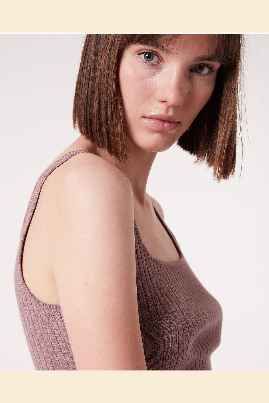 ETAM - גופיית פיג'מה אריג ריב BALINA ורוד עתיק - MASHBIR//365