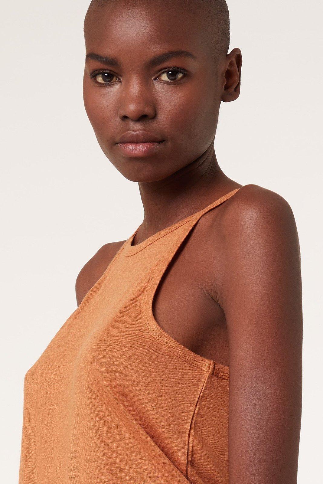 ETAM - גופיית פשתן JOA כתומה - MASHBIR//365