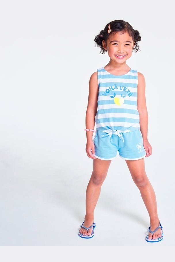 OKAIDI - גופיית פסים בצבע כחול לילדות - MASHBIR//365