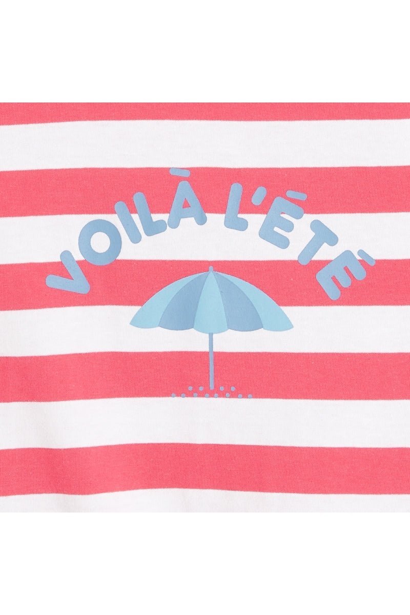 OKAIDI - גופיית פסים בצבע ורוד לילדות - MASHBIR//365