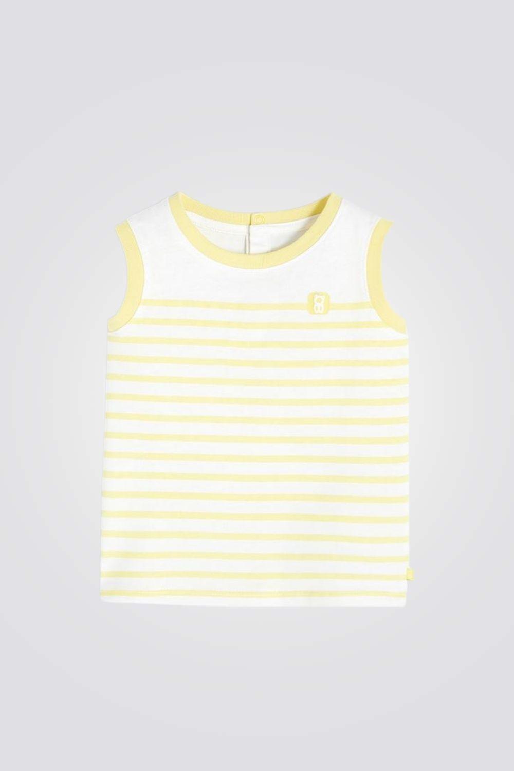 OBAIBI - גופיית פסים צהובה לתינוקות - MASHBIR//365