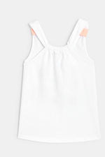 OKAIDI - גופיית הדפס בצבע לבן לילדות - MASHBIR//365